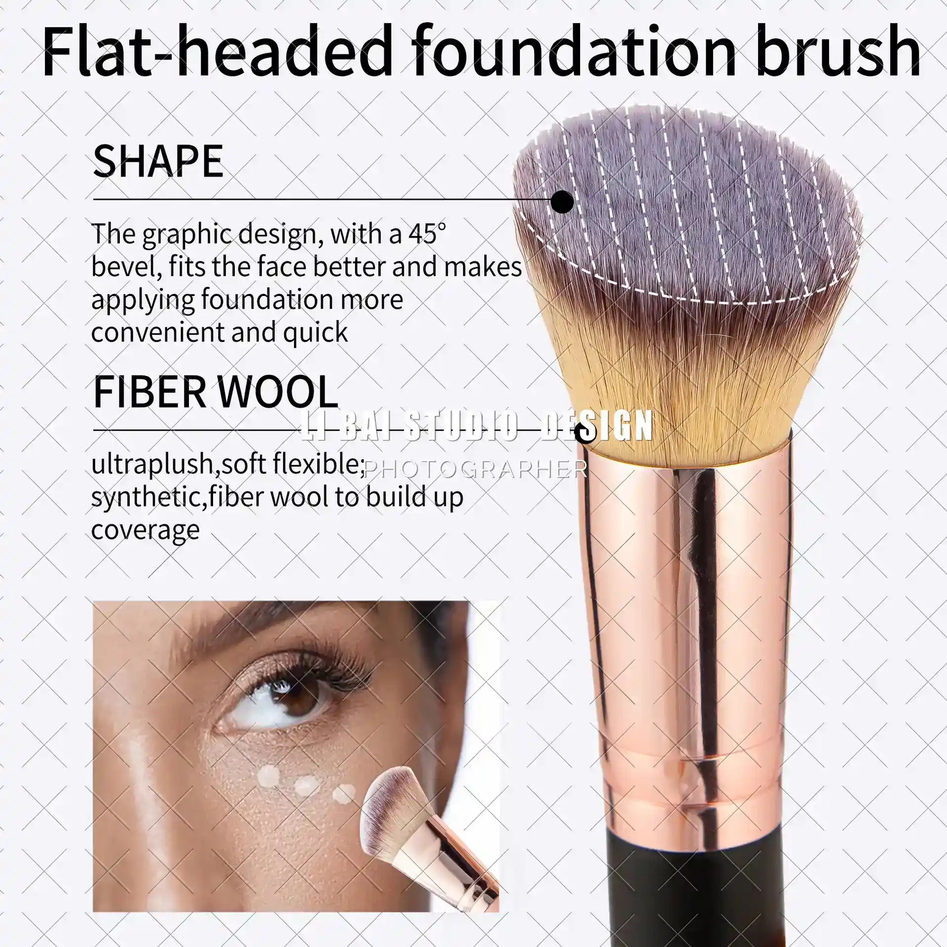 Coslora Professional Brush Set - Double Ended Design Detail