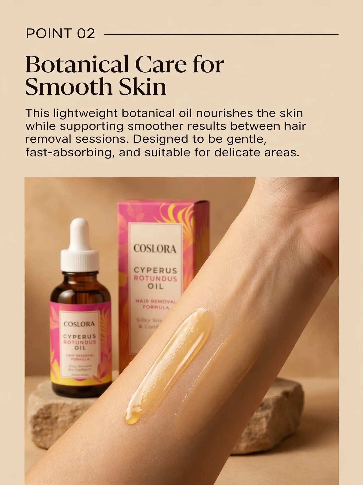 Coslora™ Cyperus Rotundus Hair Removal Oil
